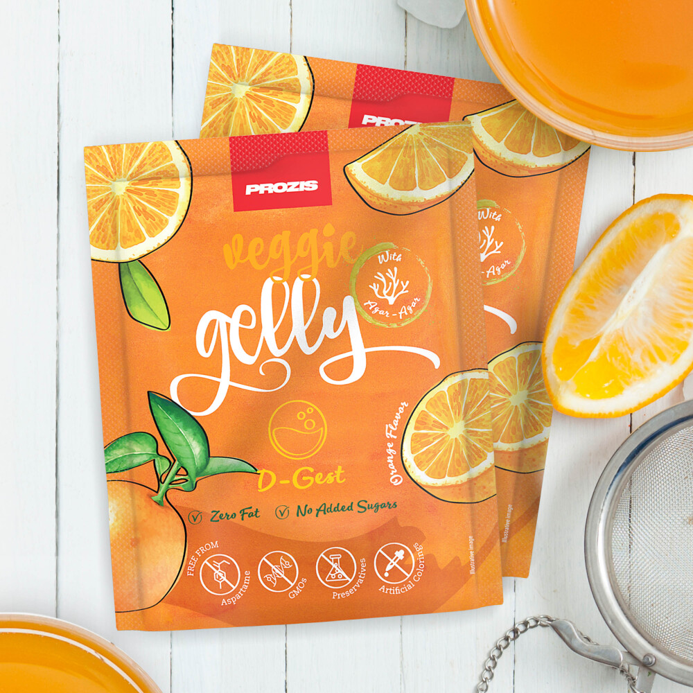 2 x Veggie Gelly - D-Gest 15 g Orange