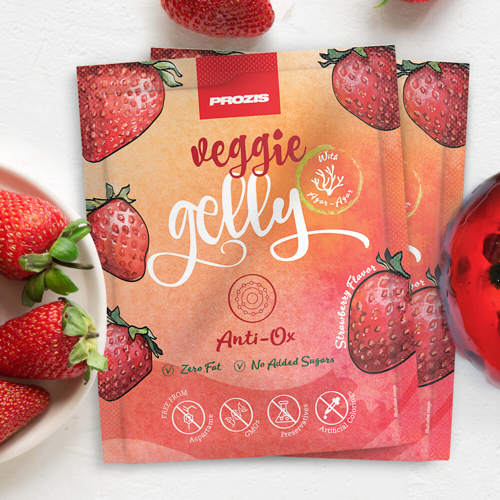 2 x Veggie Gelly - Anti-Ox 15 g Fraise