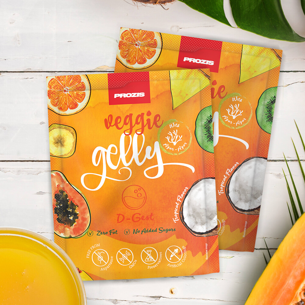 2 x Veggie Gelly - D-Gest 15 g Tropical