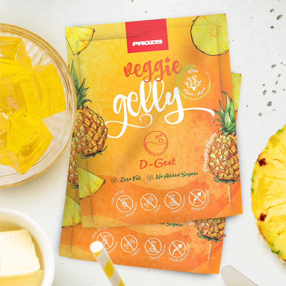 2 x Veggie Gelly - D-Gest 15 g Ananas