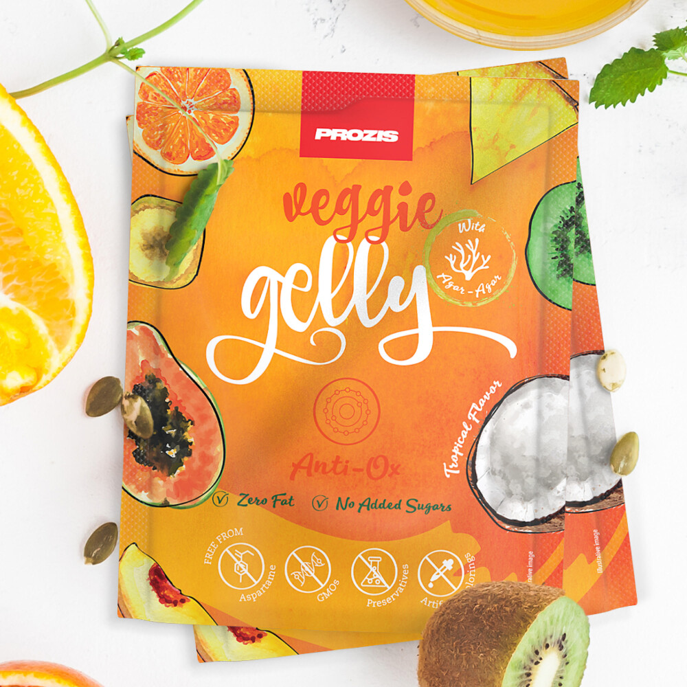 2 x Veggie Gelly - Anti-Ox 15 g Tropical