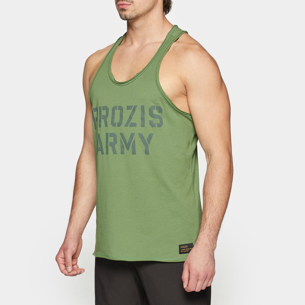 Army Stringer Tank Top Army Green