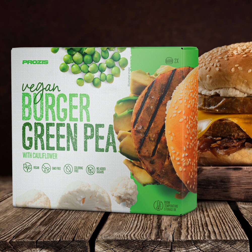 2 x Vegan Burger - Ervilhas com Couve-Flor 80 g