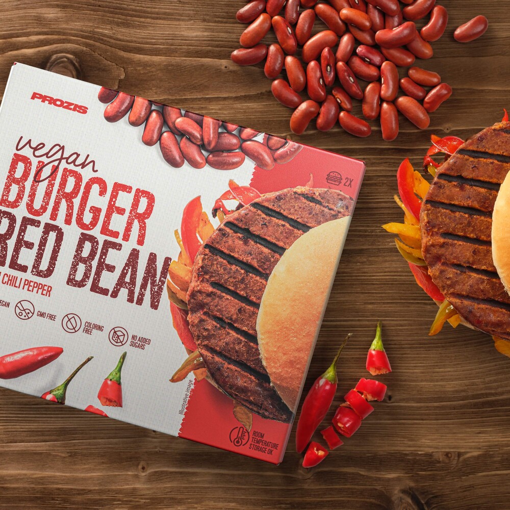 2 x Vegan Burger - Red Bean with Chili Pepper 80 g