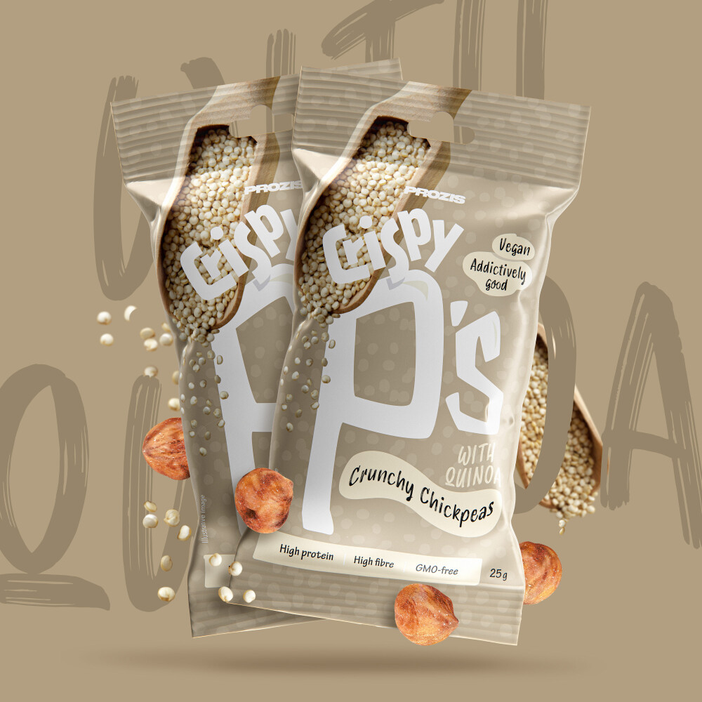 2 x Crispy P's Crunchy Chickpeas 25 g with Quinoa