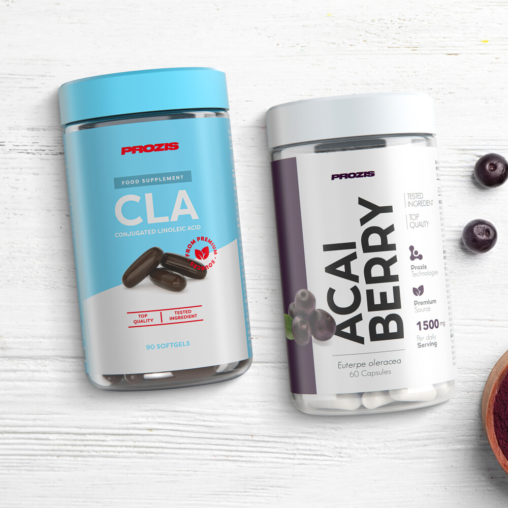 CLA 800 mg 90 softgels + Açai Berry 500mg 60 caps