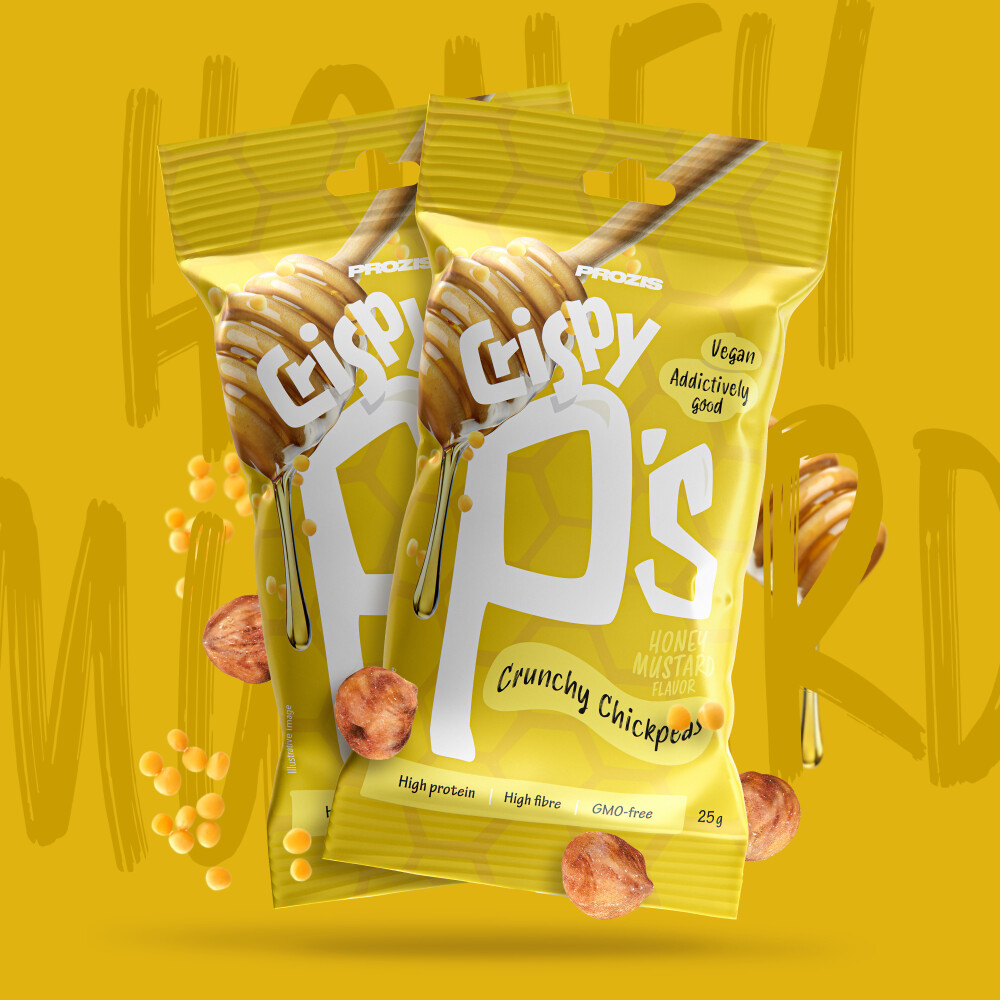 2 x Crispy P's Crunchy Chickpeas 25g Honey Mustard