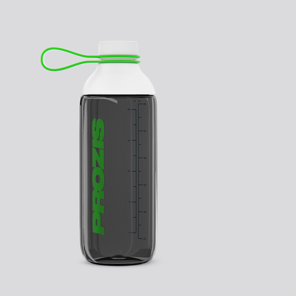 Fusion Shaker Bottle Black - White