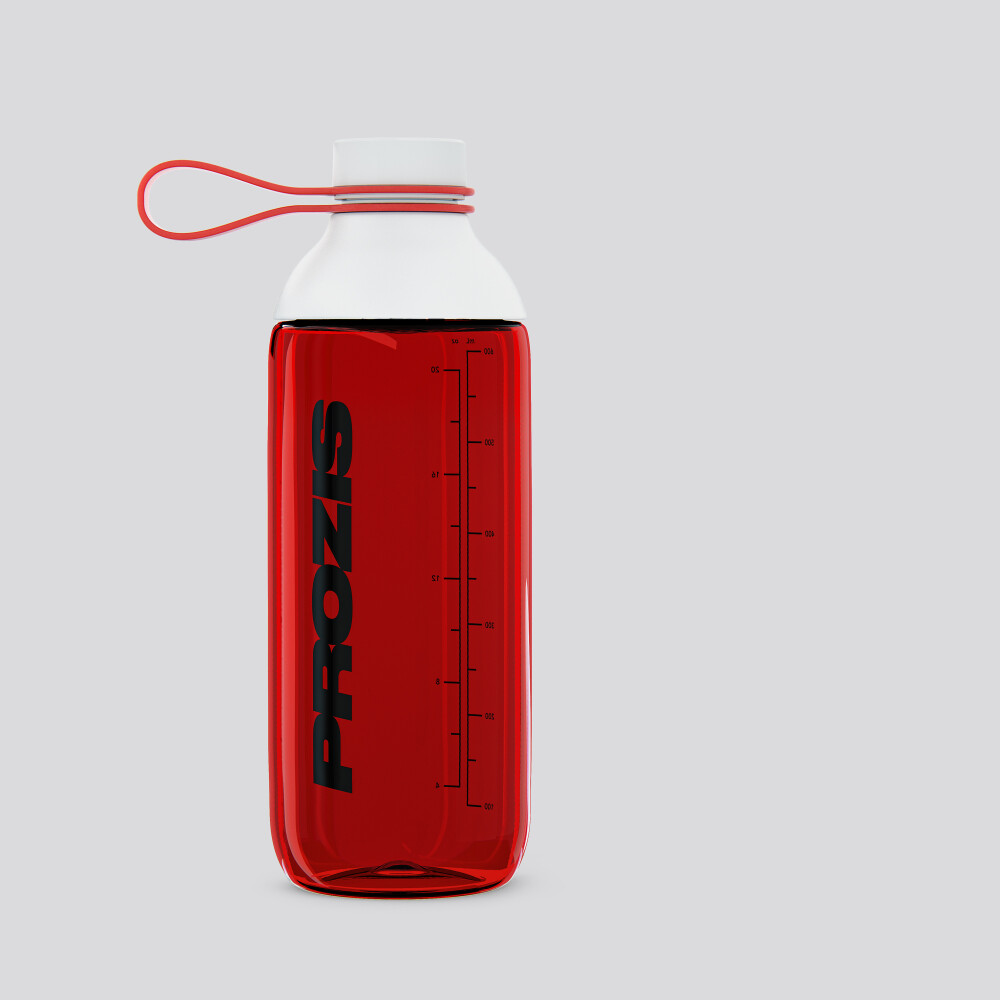 Fusion Shaker Bottle Red - White