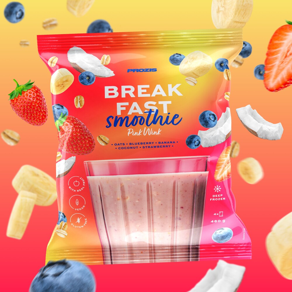 4 x Frühstücks-Smoothie - Pink Wink 120 g