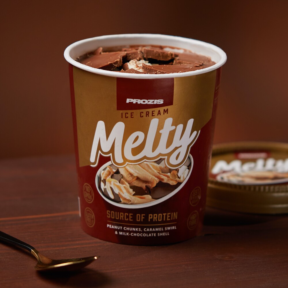 Melty Protein Ice Cream - Caramel et Cacahuètes