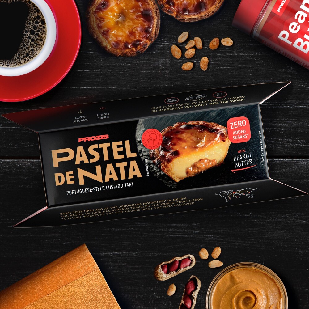 4 x Pastel de Nata - Portuguese Custard Tart ZERO - Erdnussbutter