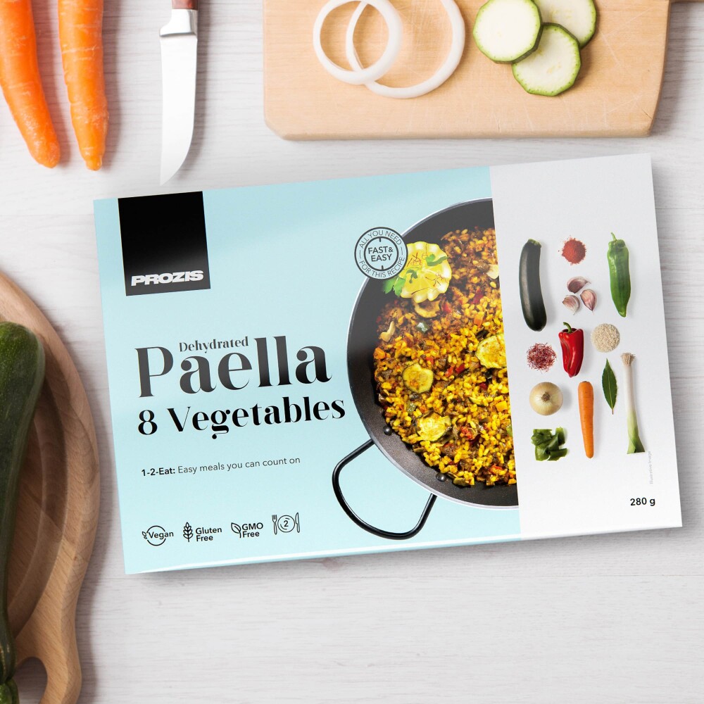 Dehydrated Paella - 8 Gemüsearten 280 g - 2 Portionen