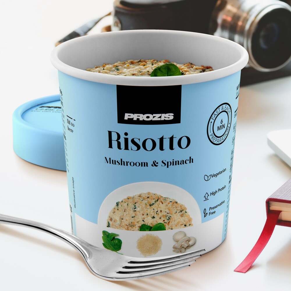 Risotto Protéiné - Champignons et Épinards