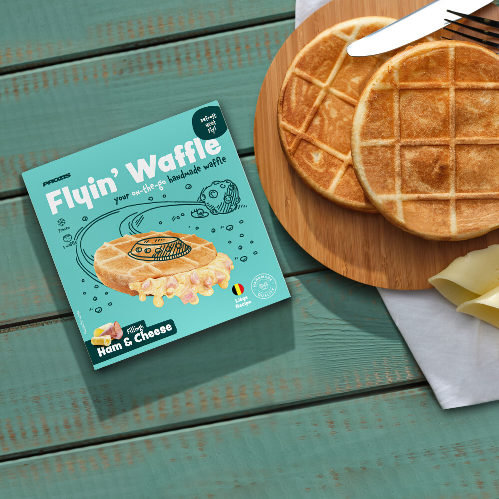 Flying Waffle - Queijo e Fiambre