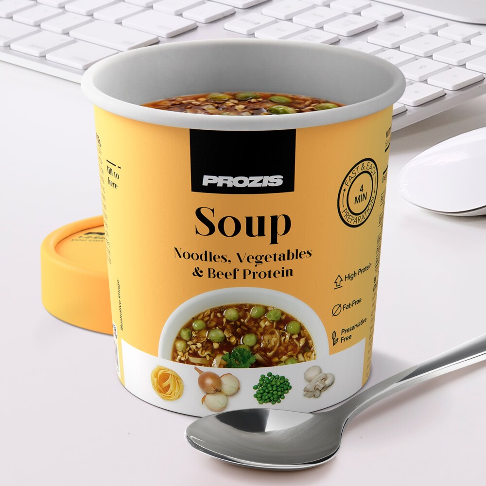 Protein Soup - Noodles & Vegetables with Beef Protein