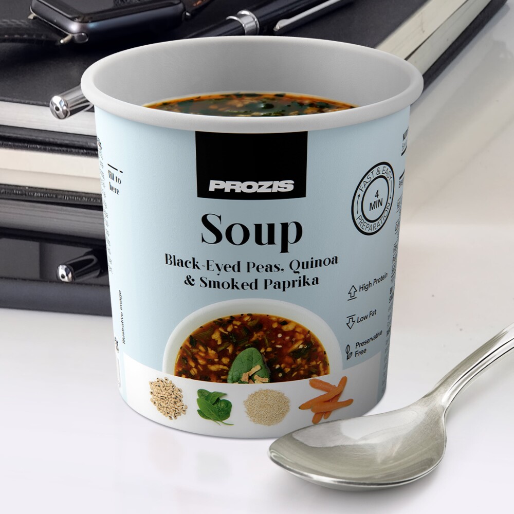 Soupe Protéinée - Doliques à Œil Noir, Quinoa et Paprika Fumé