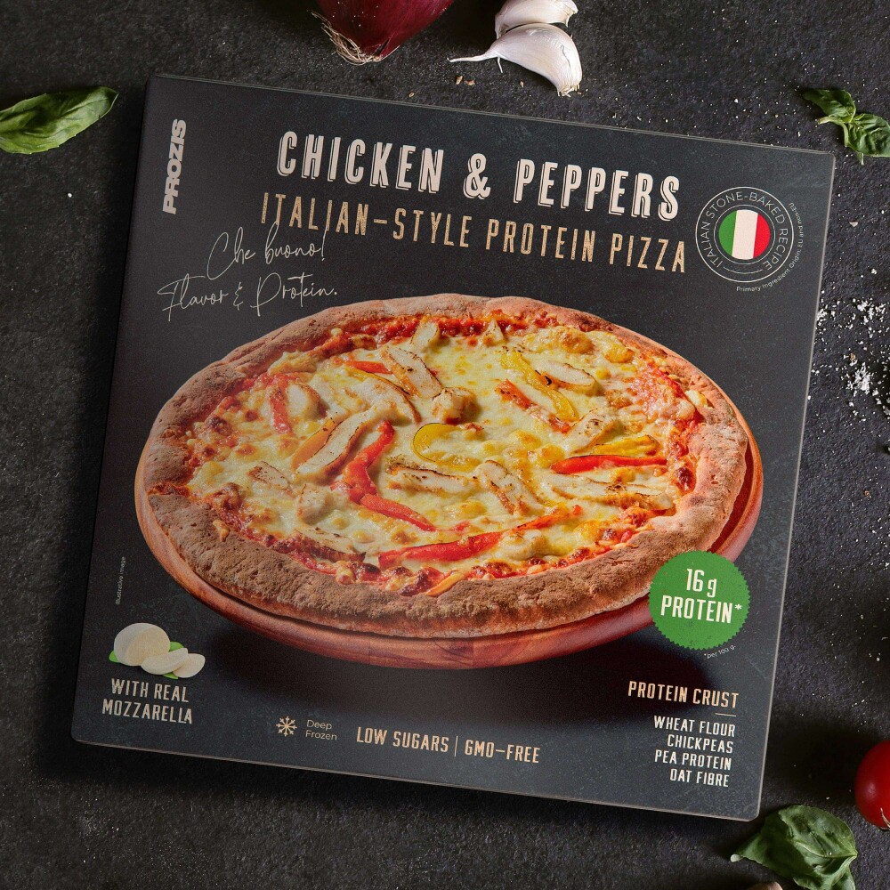 Italian-Style Protein Pizza - Pollo y pimientos 330g