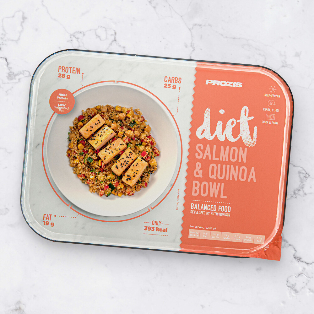 Bowl de Salmão e Quinoa Diet