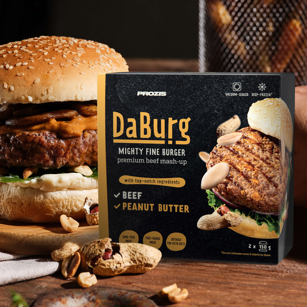 2 x Beef Burger mit Erdnussbutter