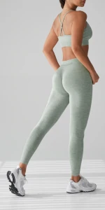 Athleisure Leggings mit niedrigem Bund