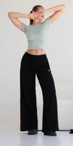 Athleisure P Wide Leg Joggers