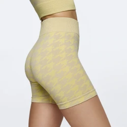 Short Moyen Taille Normale Houndstooth Harmony