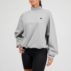 Athleisure P Sweatshirt mit Halbreißverschluss