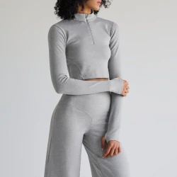 Elite Langarm-Crop Top