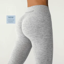 Athleisure Leggings mit mittelhohem Bund