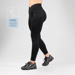 MuseFit Front V Leggings mit mittelhohem Bund