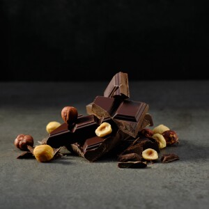 Schokolade und Haselnuss