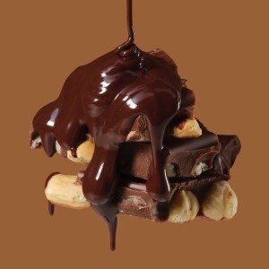 Haselnüsse mit Milchschokolade