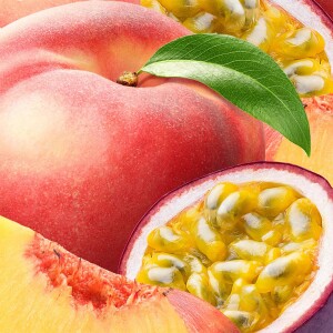 Pfirsich-Passionsfrucht