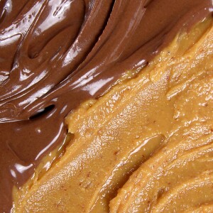 Schokolade und Erdnussbutter 