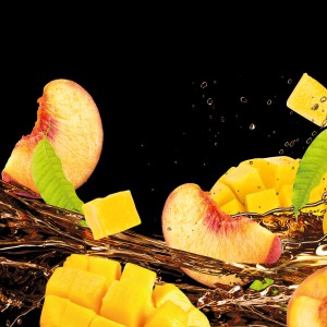 Mango und Pfirsich
