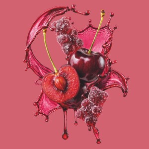 Saure Kirsch-Fruchtgummis