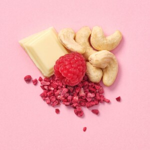 Himbeere und weiße Schokolade