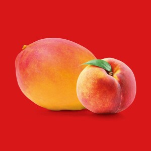 Mango und Pfirsich