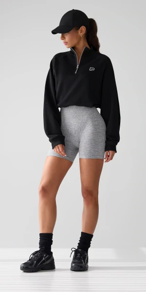Athleisure P Sweatshirt mit Halbreißverschluss