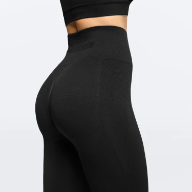 Peach Perfect High Waist Leggings - Black