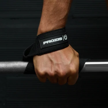 v1498393 prozis_-cotton-lifting-straps-black--white_single-size_black_other3.webp