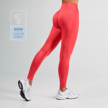 Athleisure Aero Mid-Waist Leggings - Paradise Coral