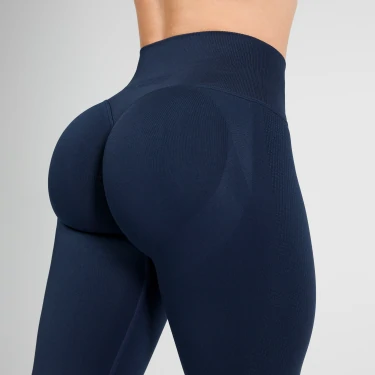 MuseFit Mid-Waist Leggings - Navy Blue