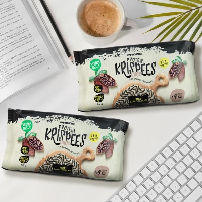 2 x 4 x Protein Choc Krispees - Arroz com Chocolate Preto