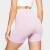 X-Skin Contour Mittellange Shorts mit hoher Taille - Pink Melange