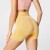 X-Skin Contour High Waist Medium Shorts - Yellow Melange