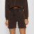 Army Combat Issue Fleece Shorts - Rust Brown