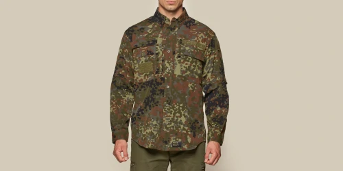 Camisa Army Jungle Stretch - Camo Green - Linhas de Vestuário