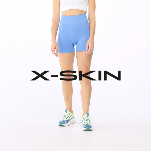 empujoncito dulce Suposición Pantalones cortos de cintura alta X-Skin Workout - Blue - Gamas de Ropa |  Prozis